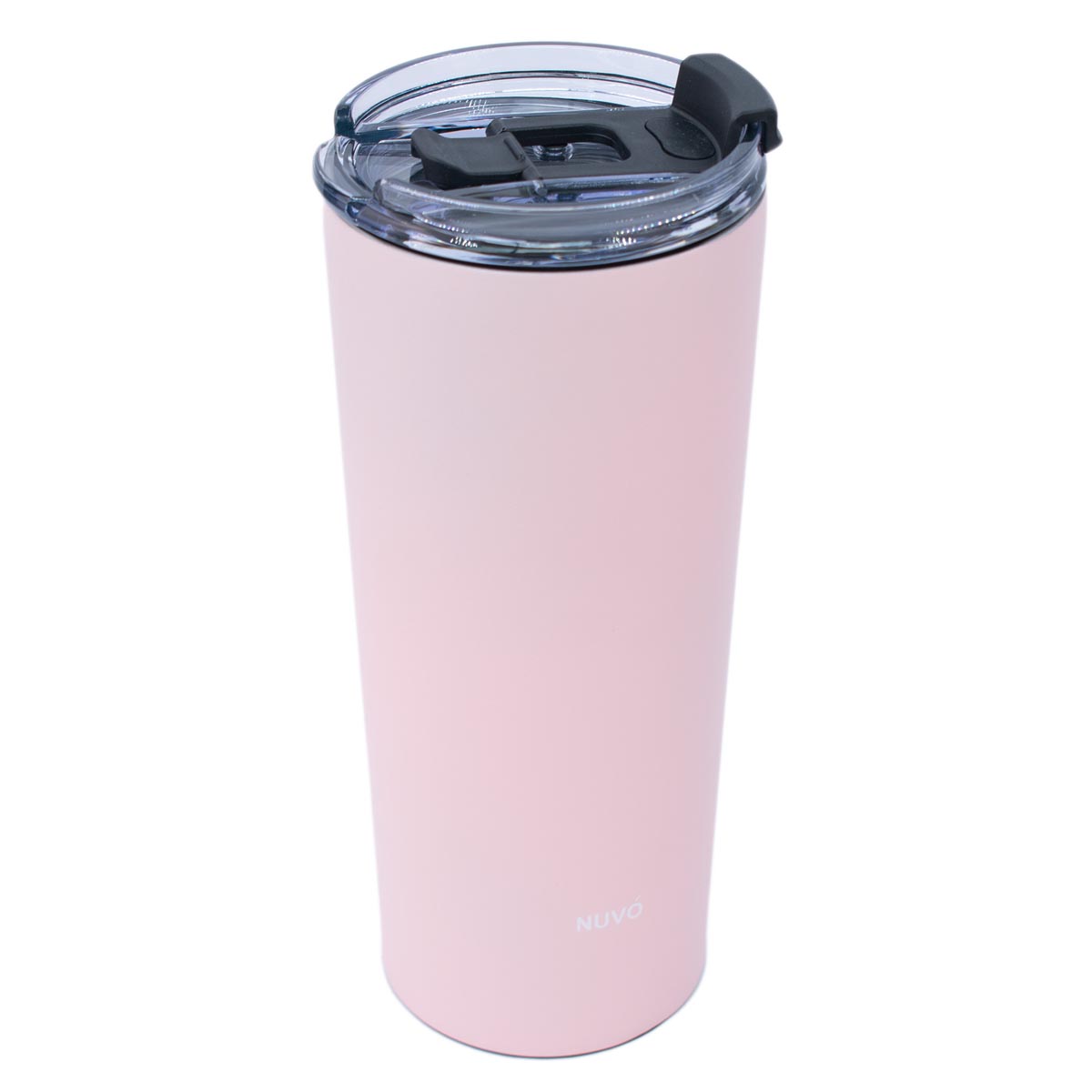 Termo Doble Pared Con Popote 600 Ml Rosa Nuvo image number null