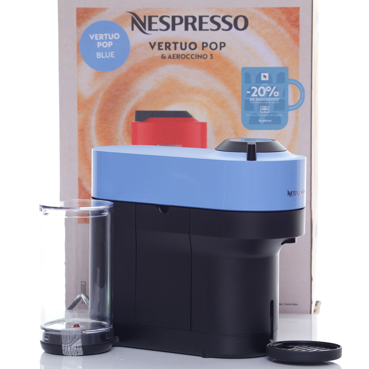 Cafetera Nespresso Vertuo Pop Combo Pacific Blue A3kgdv6-Usbl-Ne image number null
