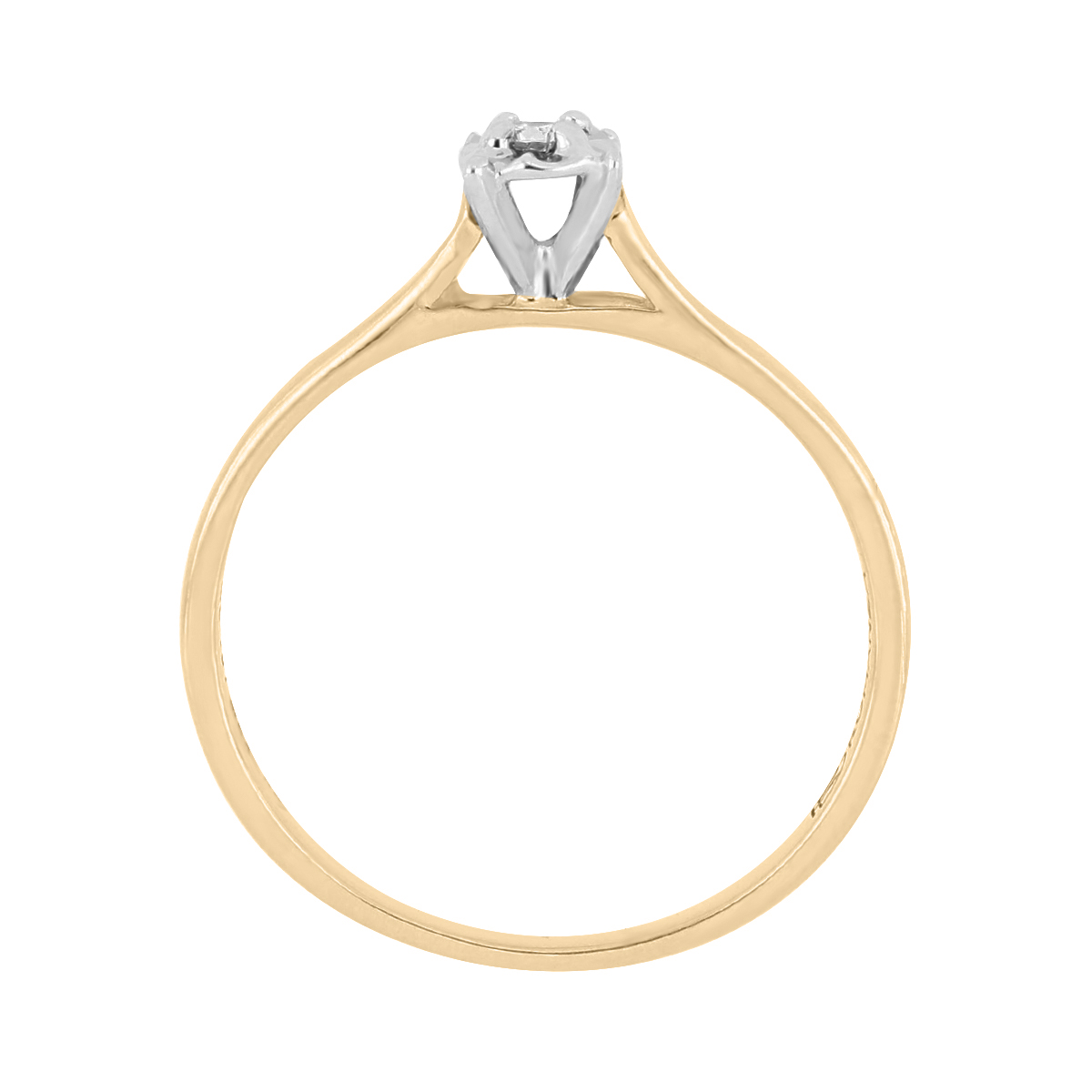Solitario Oro 14K y 0.06 ct Diamante Romanza image number null