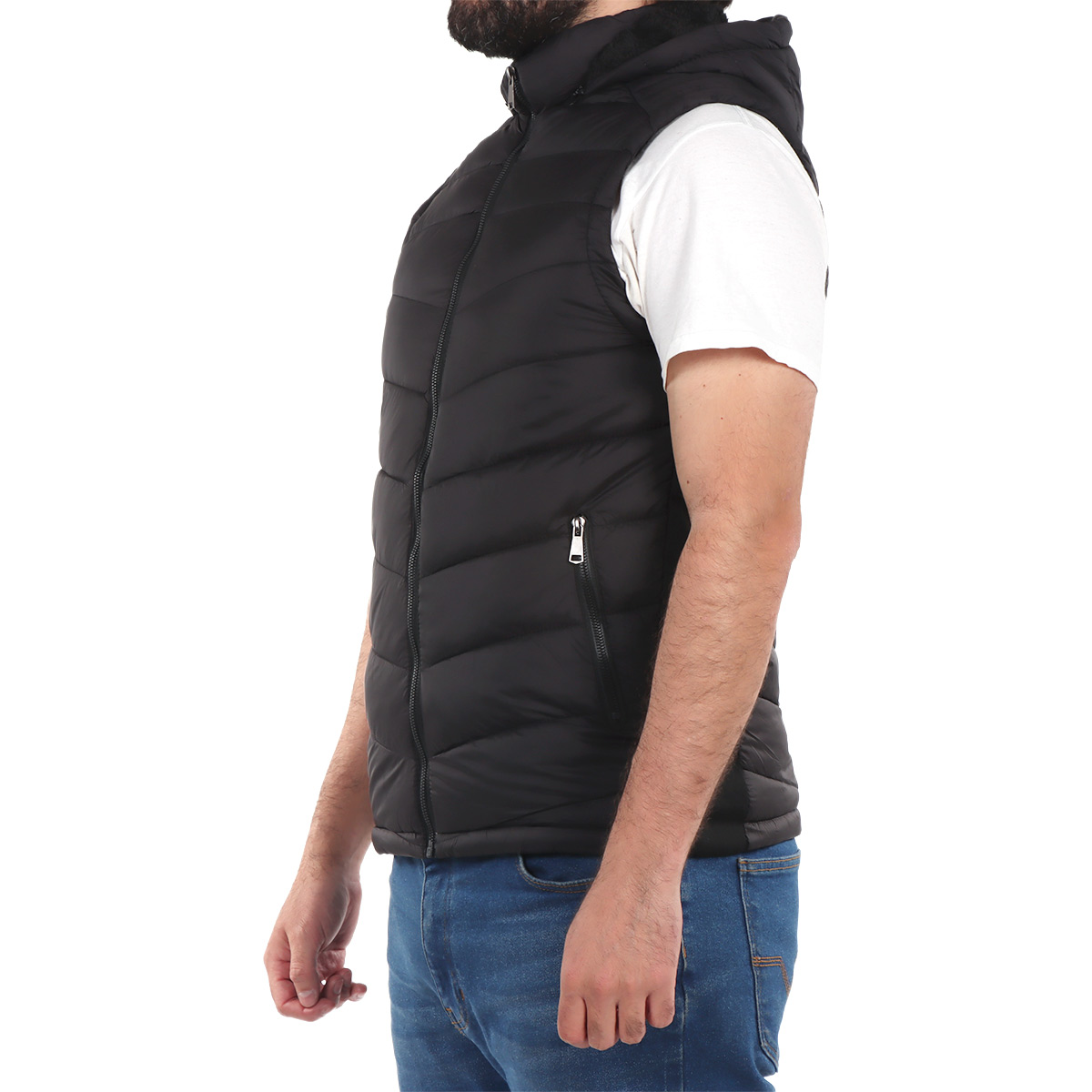 Chaleco Capitonado con Gorro Tim Men para Hombre image number null