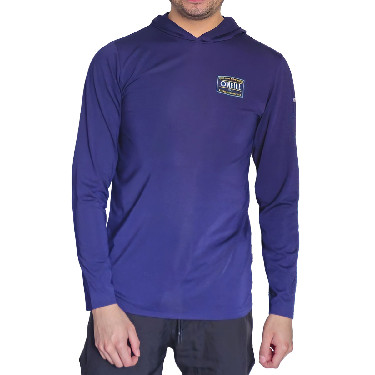 Playera Rashguard con Capucha O'Neill Azul Oscuro Manga Larga para Hombre image number null
