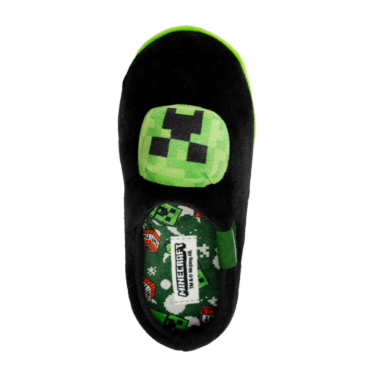 Pantufla 18-22 Negro Minecraft image number null
