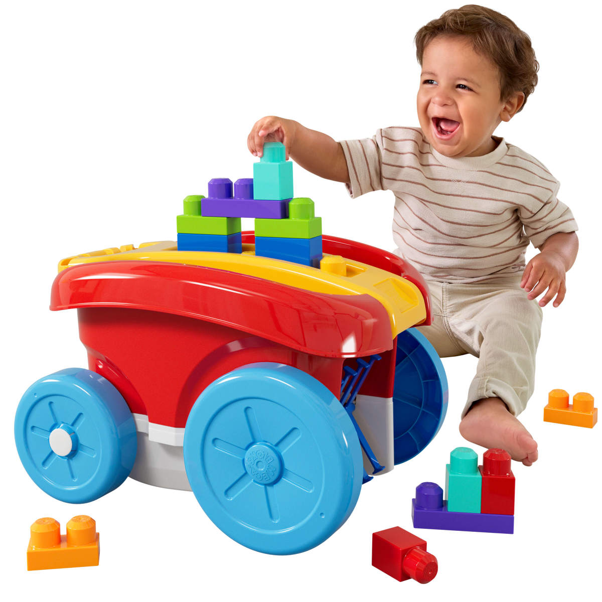 Mega Bloks Juguete De Construcci&oacute;n Vag&oacute;n Recoge Bloques image number null