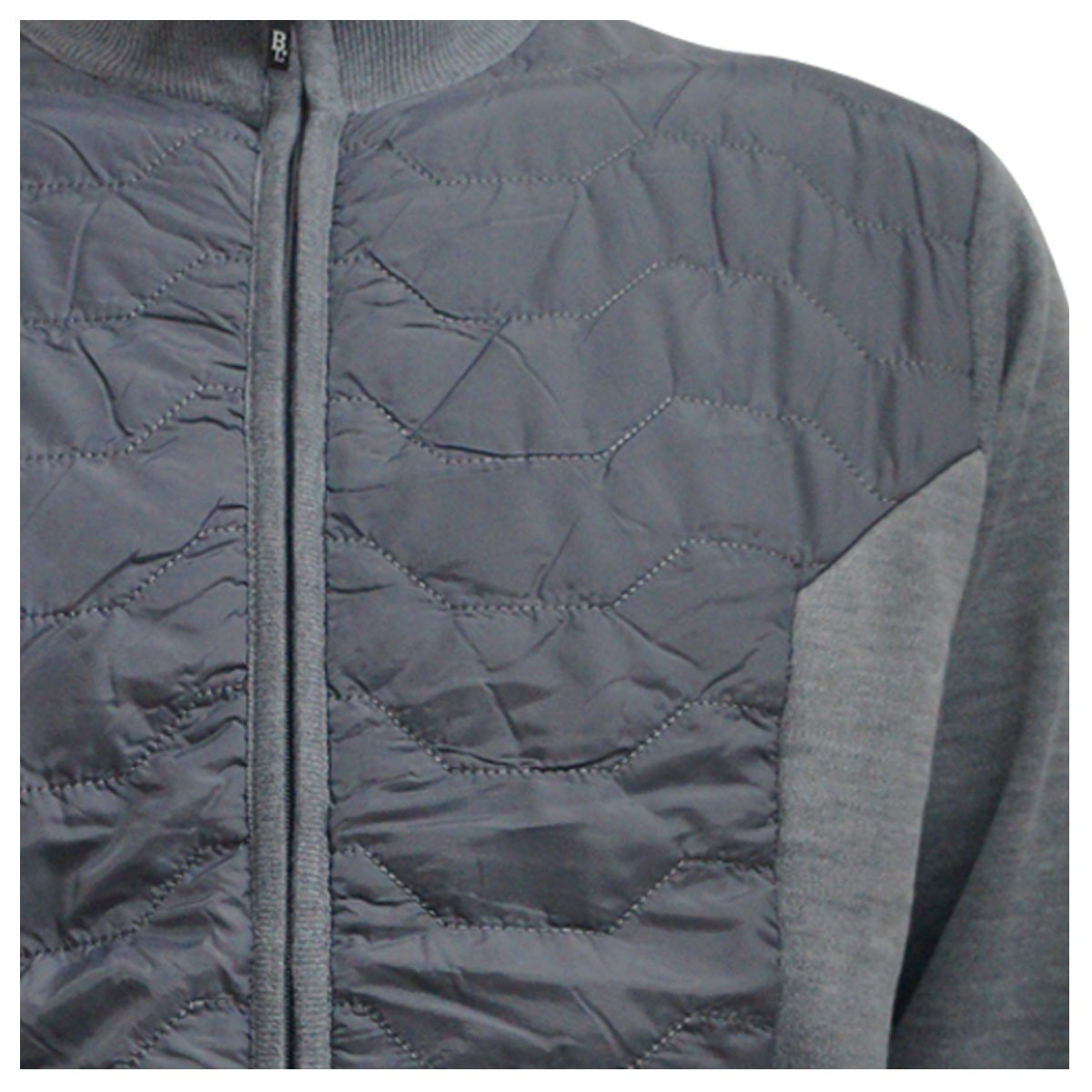 Chamarra con Cuello Mock Banana Limon para Hombre image number null