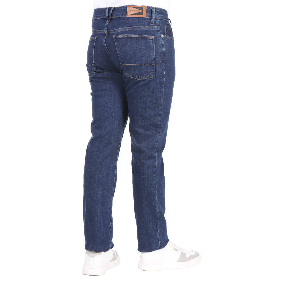 Jeans B&aacute;sicos Mezclilla Regular Carlo Corinto para Hombre image number null