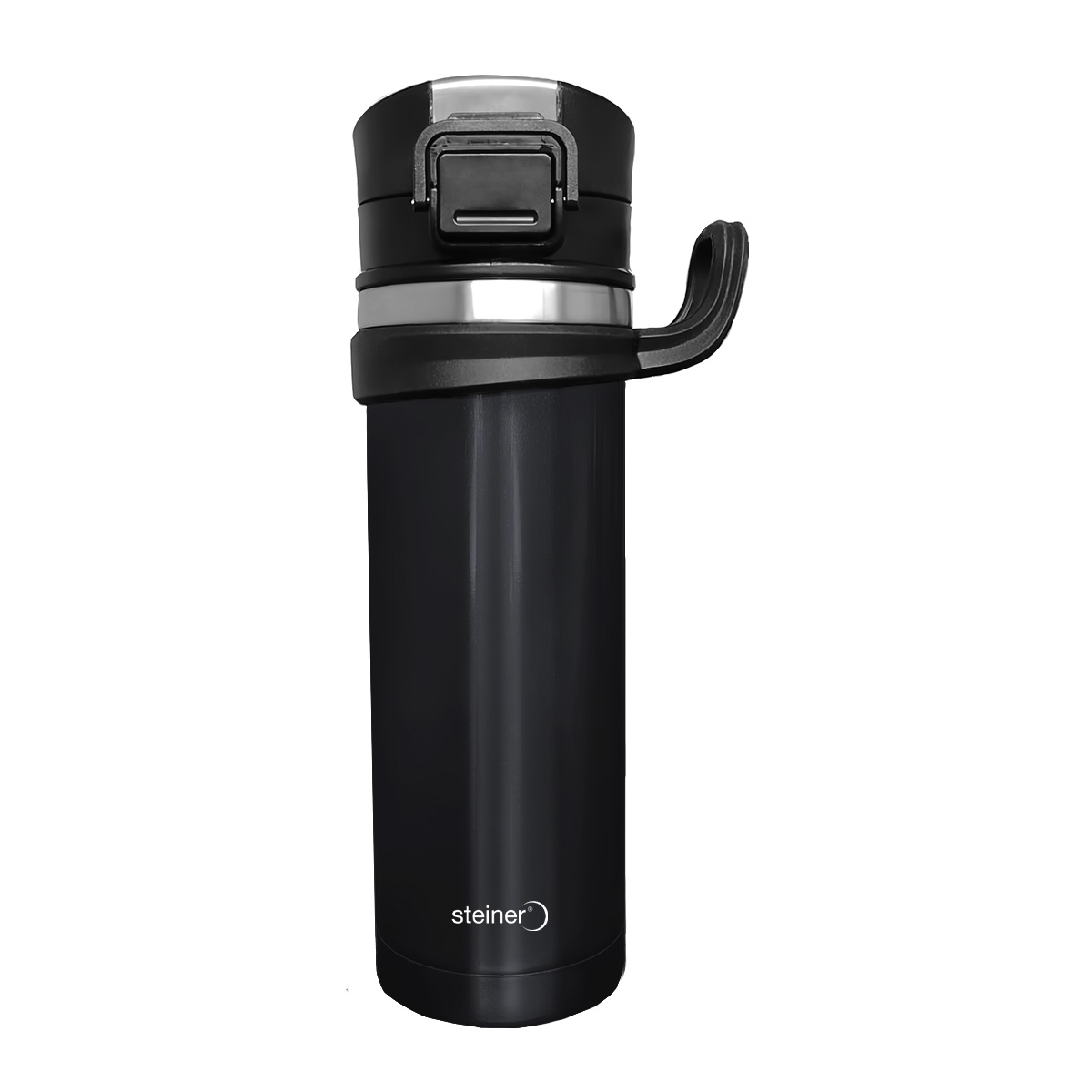 Termo Acero Inoxidable de Doble Pared STEINER 450 ml Color Negro image number null