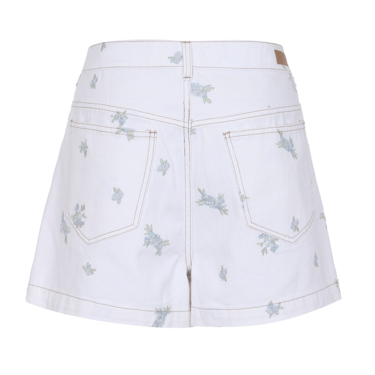 Short Bordado Flores Jeanious Para Mujer Curvy image number null