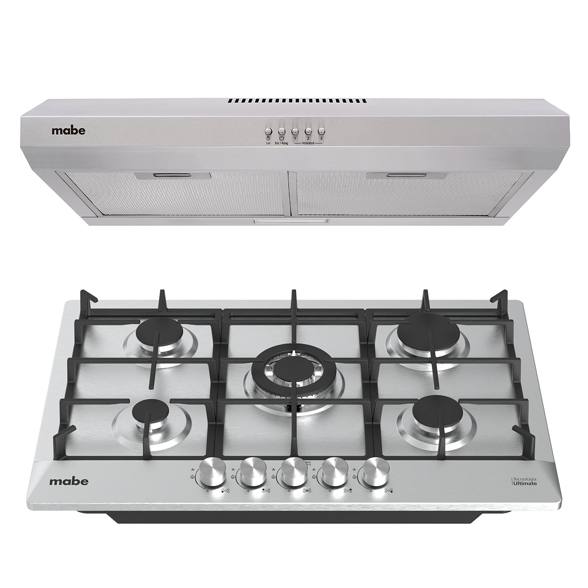 Combo Mabe Parrilla y Campana 76cm Pm76 50cm 7640 image number null