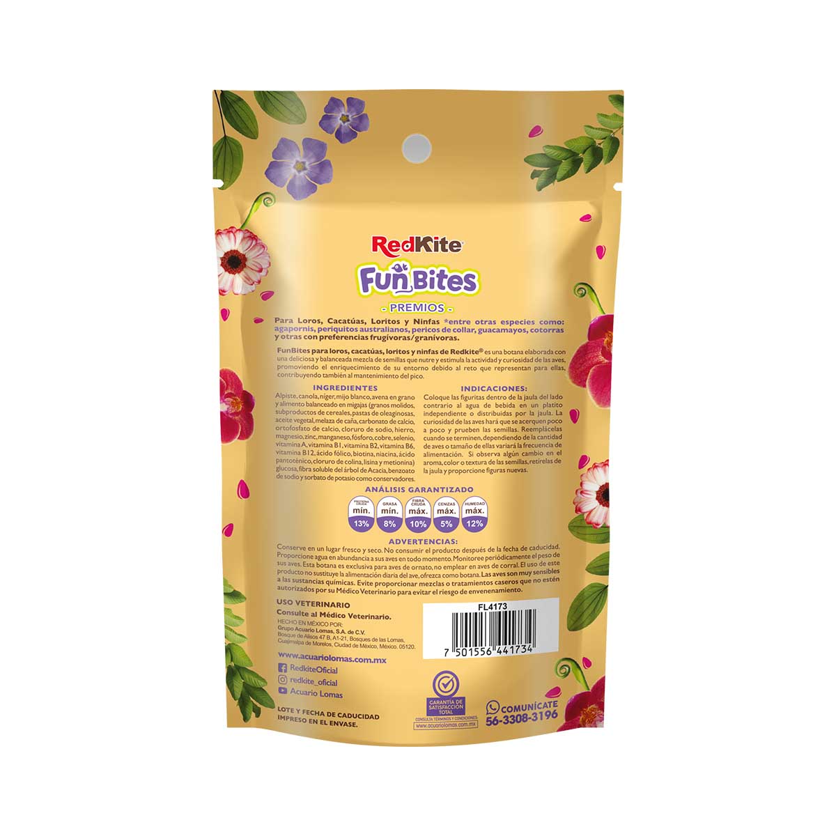 Funbites Para Loros, Cacat&uacute;as, Loritos Y Ninfas 150 Gr Fancy Pets image number null