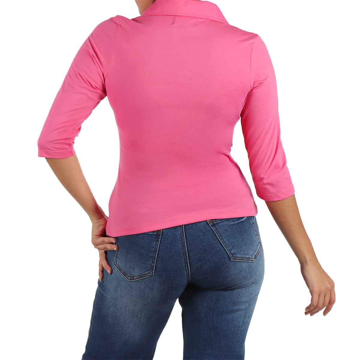 Playera Tipo Polo Manga 3/4 Royal Polo Club Mujer image number null