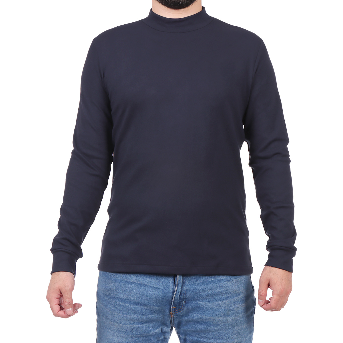 Su&eacute;ter Cuello Mock B&aacute;sico Esencial OVS para Hombre image number null