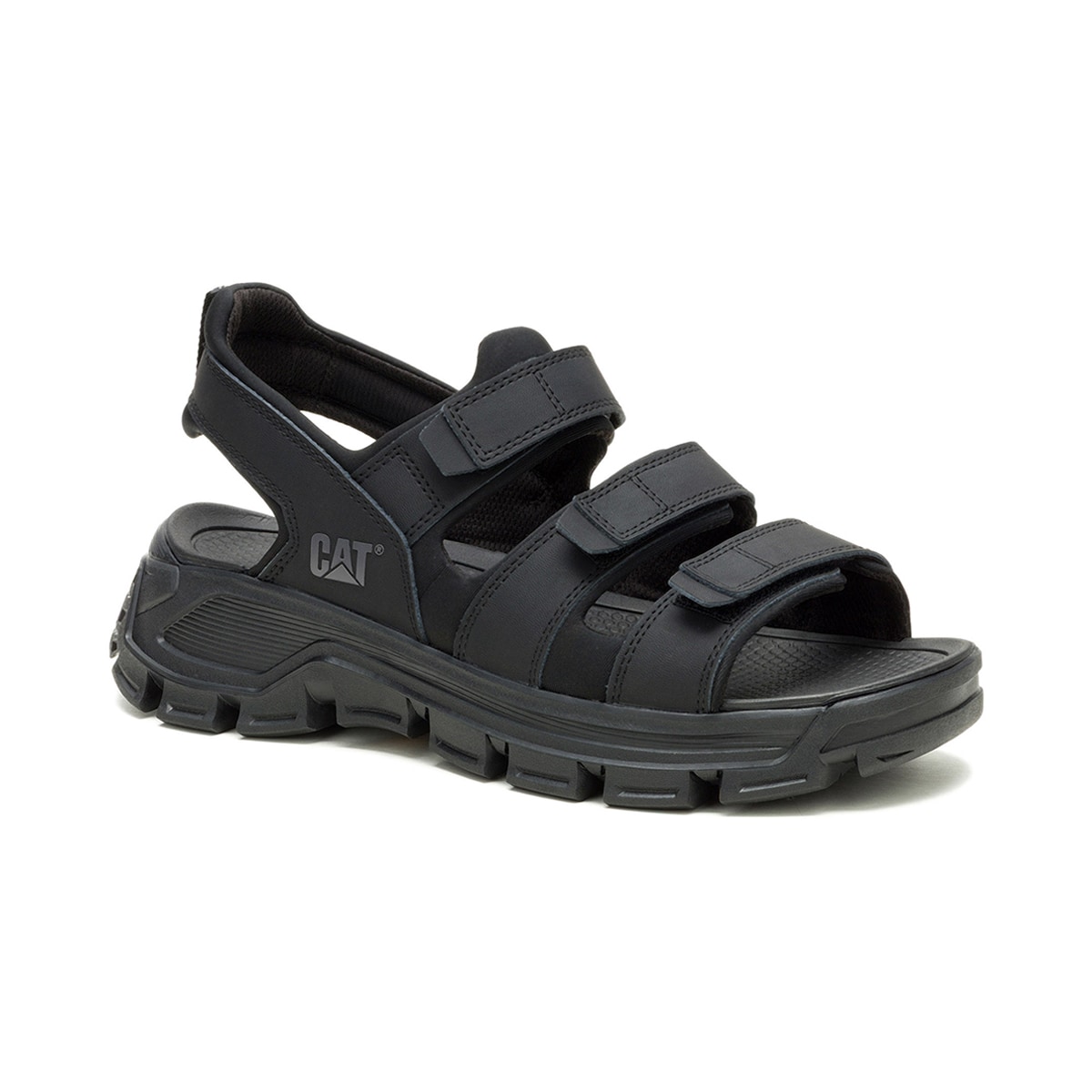 Sandalia en Piel Criterion Caterpillar Negro para Hombre image number null