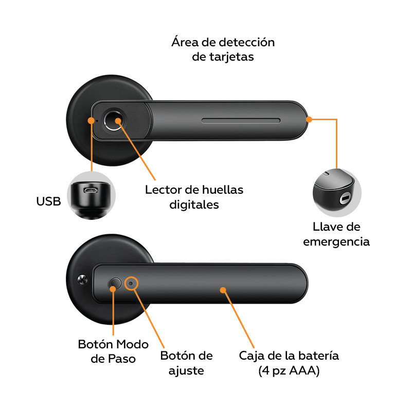 Cerradura Inteligente Xe Ci15btne Xe Seguridad image number null