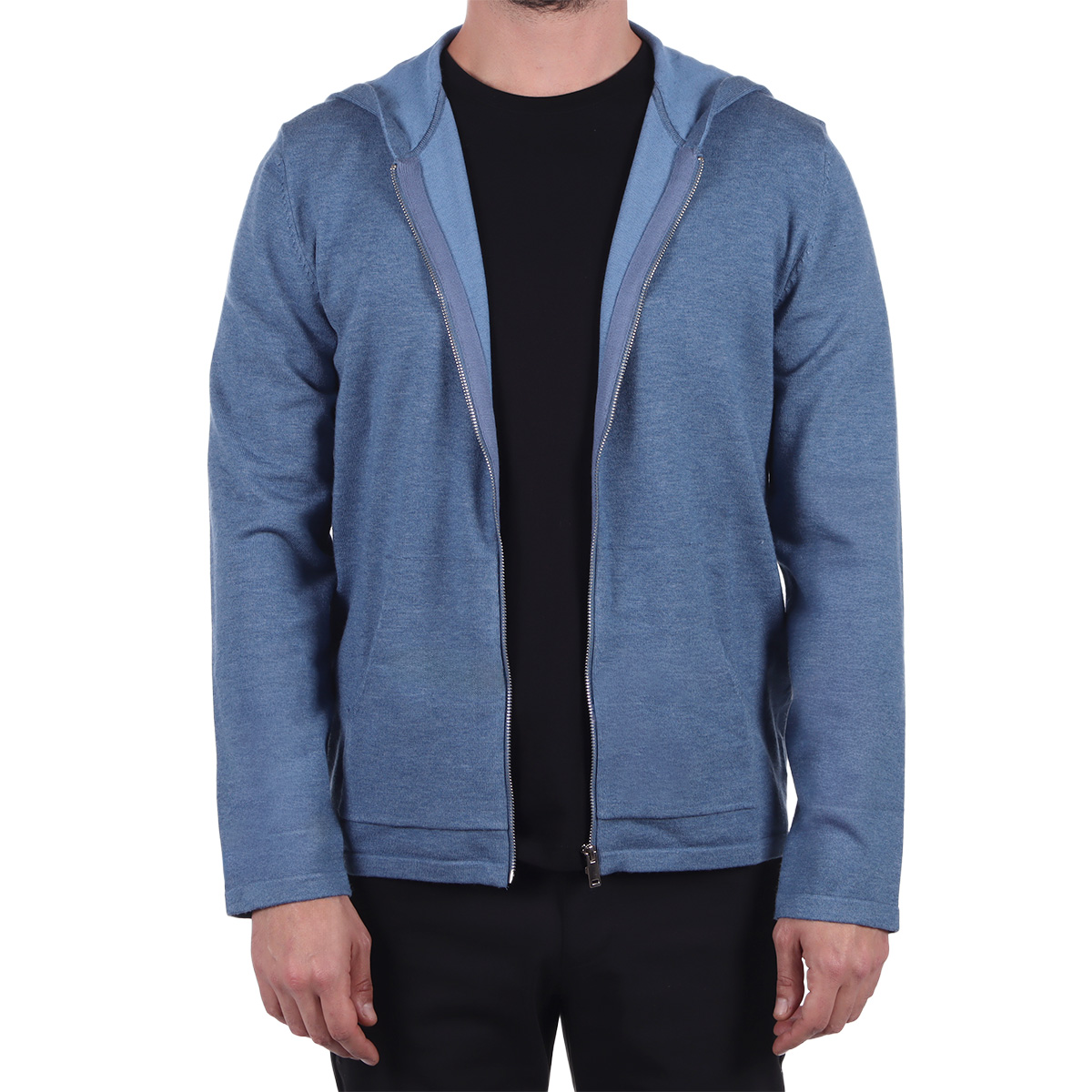 Sudadera Abierta con Capucha Bruno Magnani para Hombre image number null