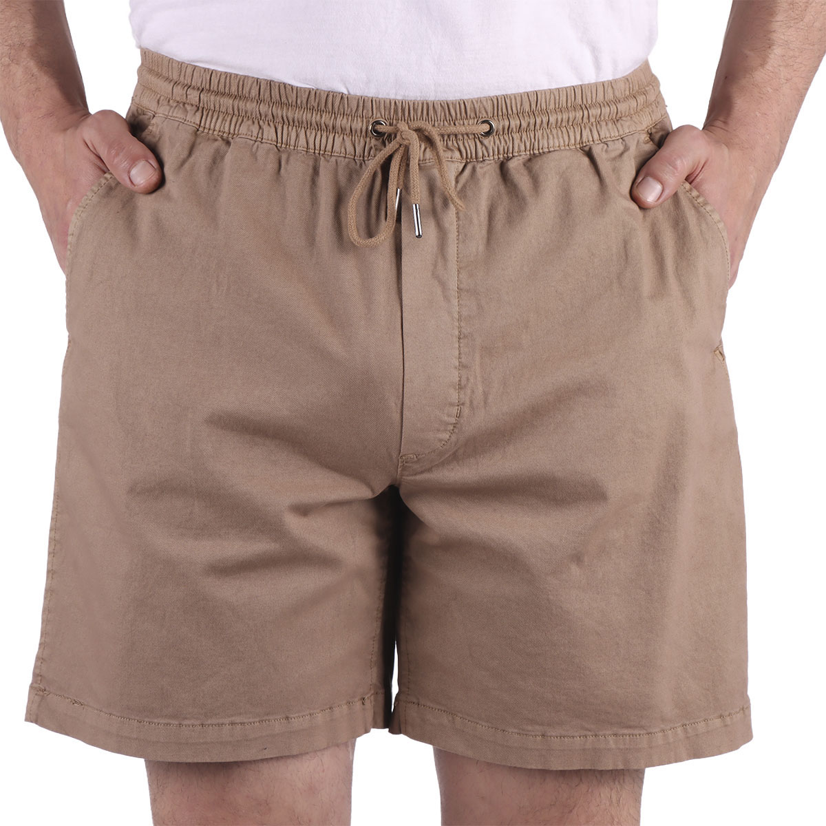 Bermuda de Gabardina Cintura El&aacute;stica Jeanious para Hombre image number null
