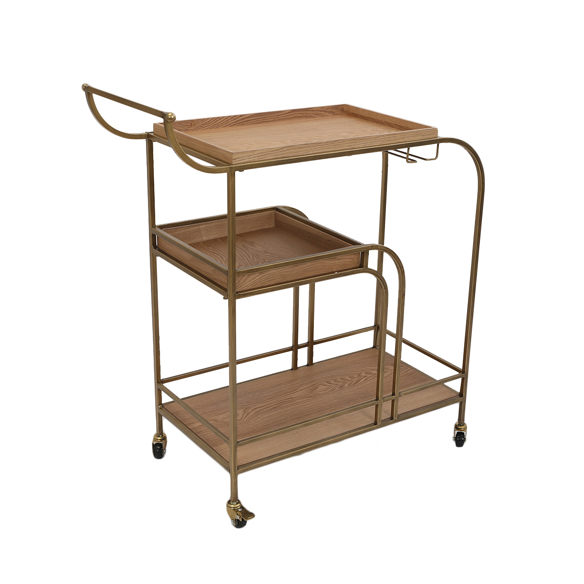 Carro de Bar Vintage Home 3 Niveles image number null