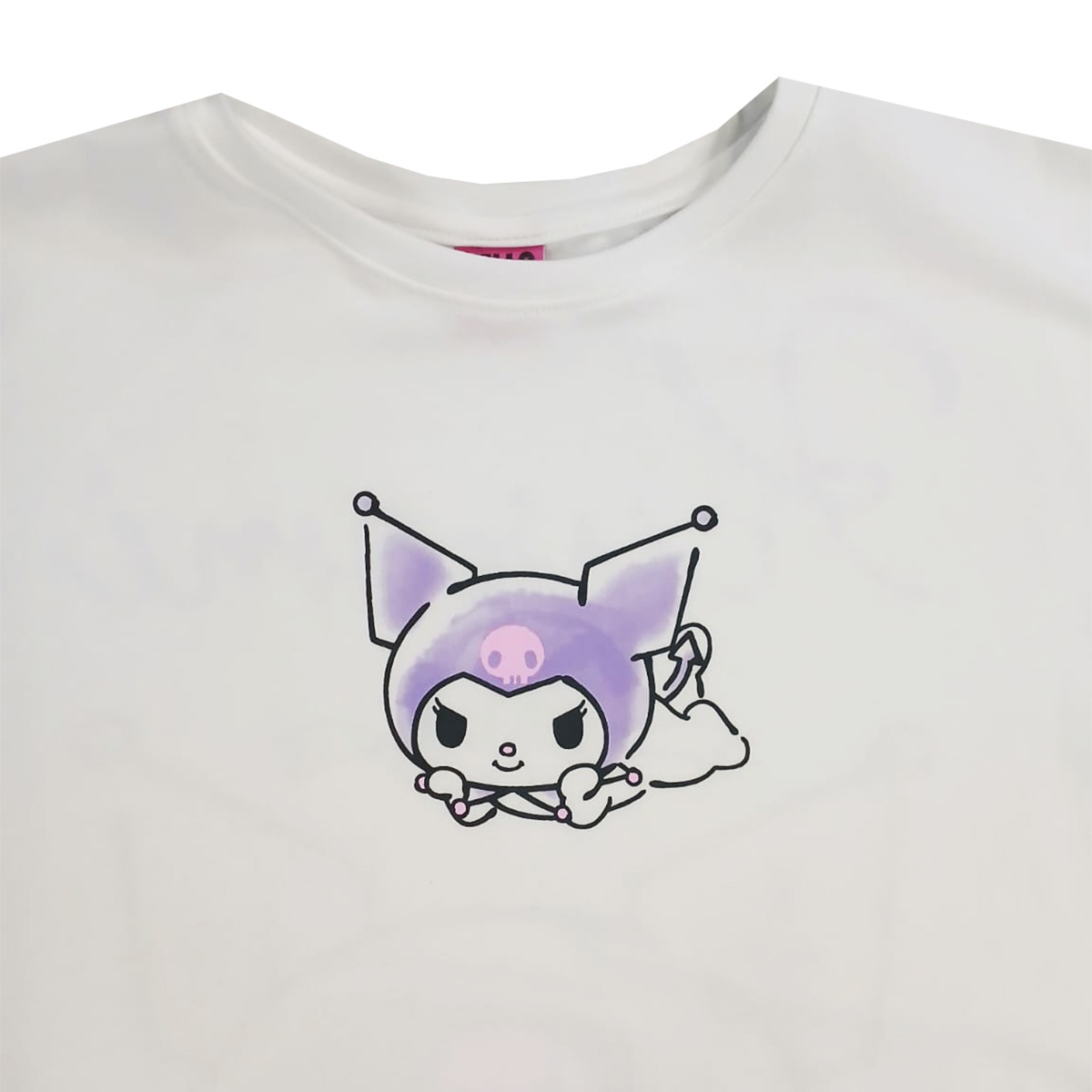 Playera Estampada Kuromi Hello Kitty Para Mujer Junior image number null