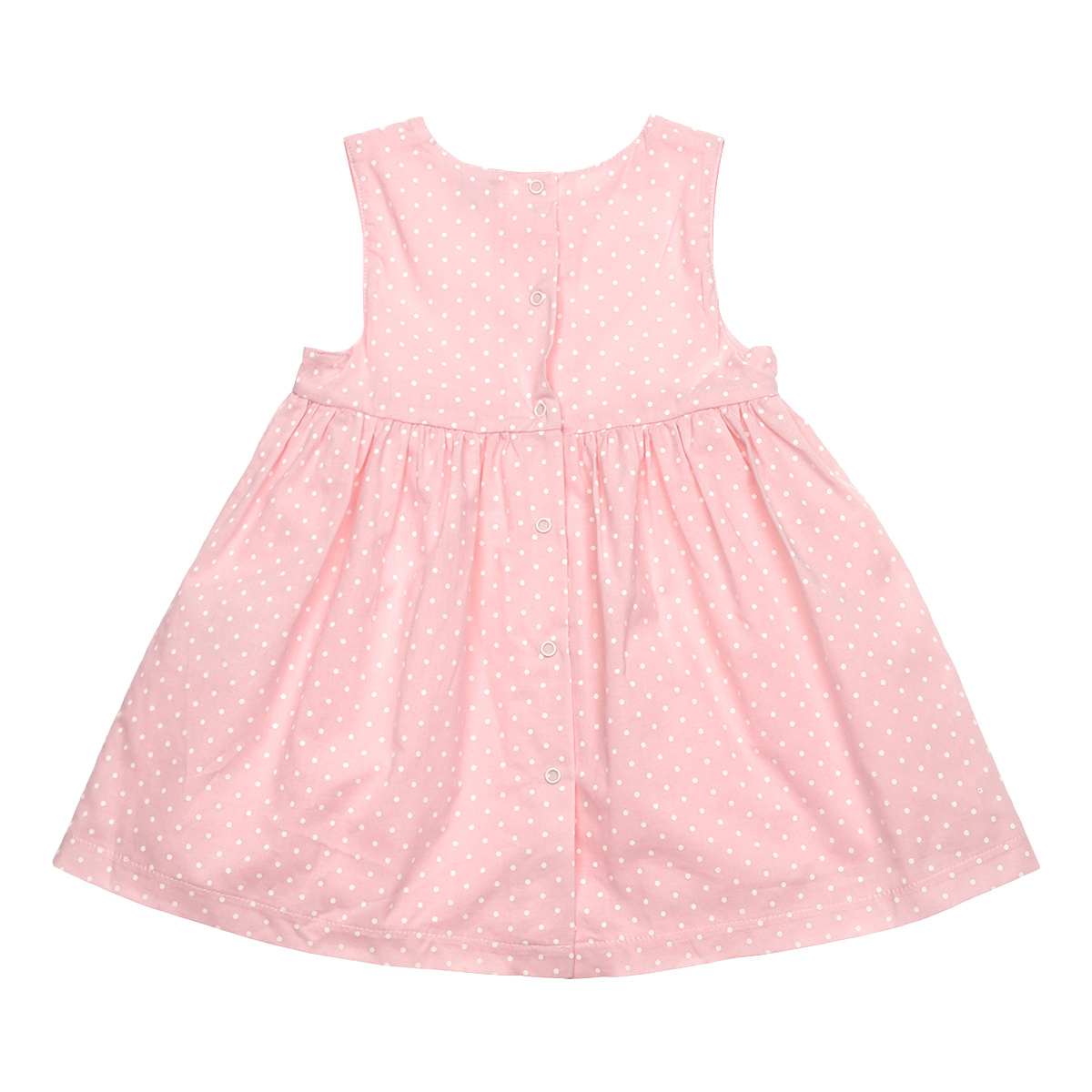 Conjunto Vestido Y Cubre Pa&ntilde;al Lunares CAROSELLO para Beb&eacute; image number null