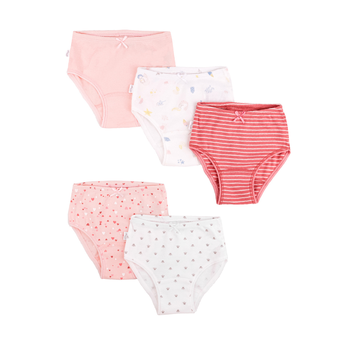 Set 5 Pack Panties Cardigan Baby Creysi para Ni&ntilde;a image number null
