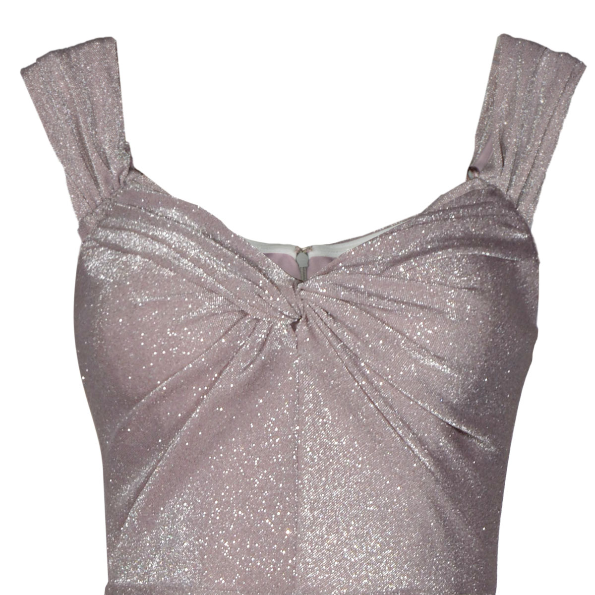 Vestido Talle Con Nudo Nylon Met&aacute;lico Philosophy Jr Nights Para Mujer image number null