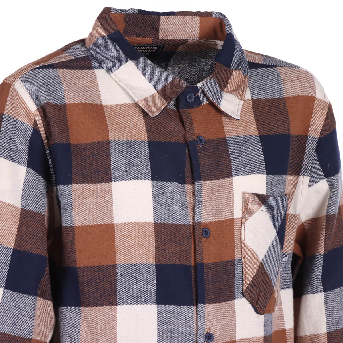 Camisa Algod&oacute;n Franela Cuadros Jeanious para Ni&ntilde;a image number null
