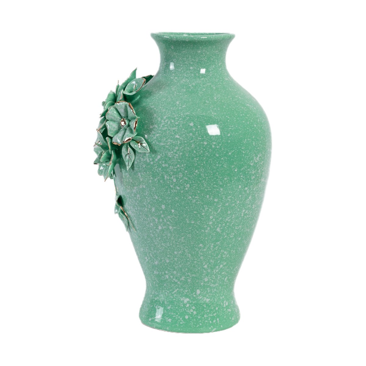 Vasija Vintage Home Texture Flower Aqua image number null