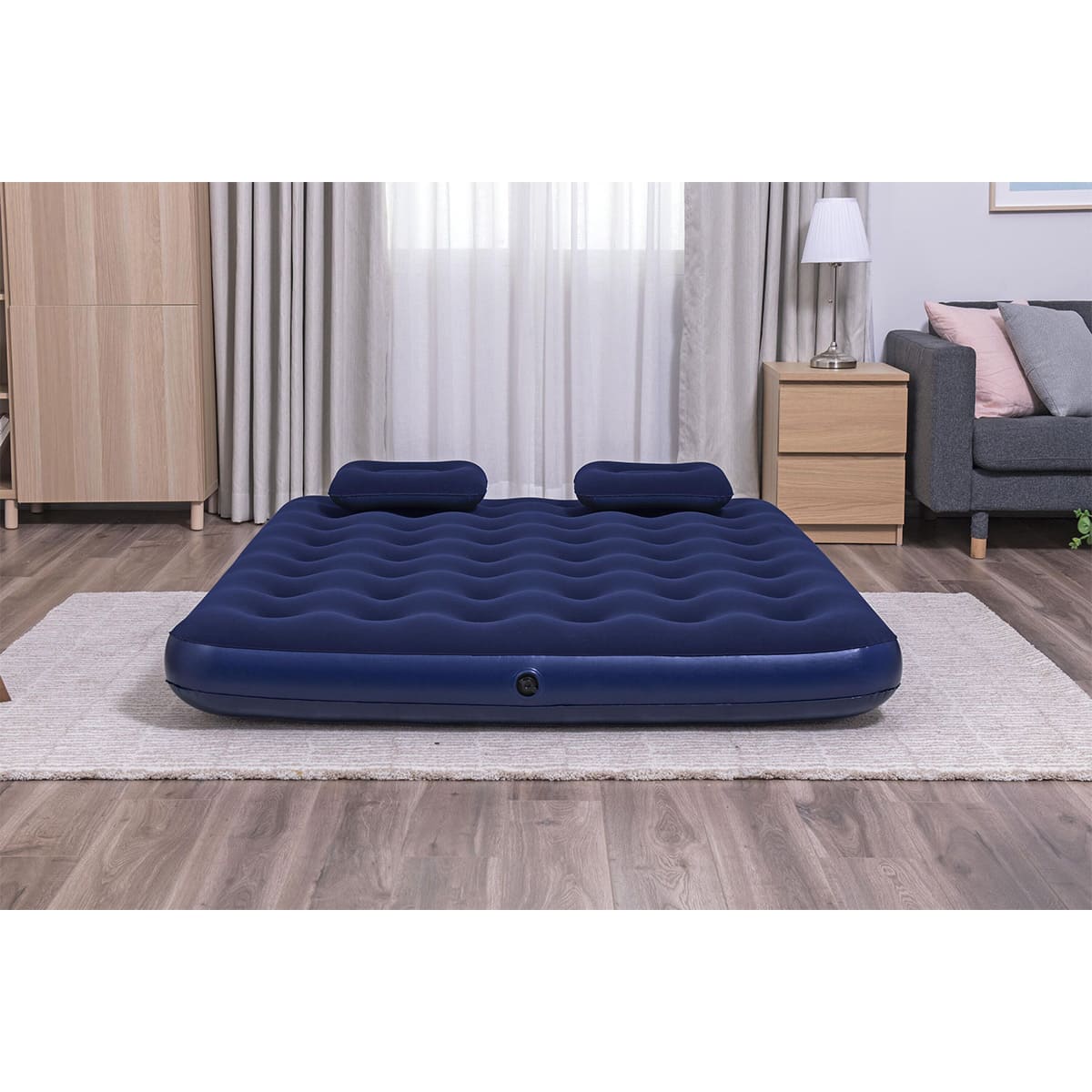 Colchon Inflable Matrimonial con Bomba Manual Bestway image number null