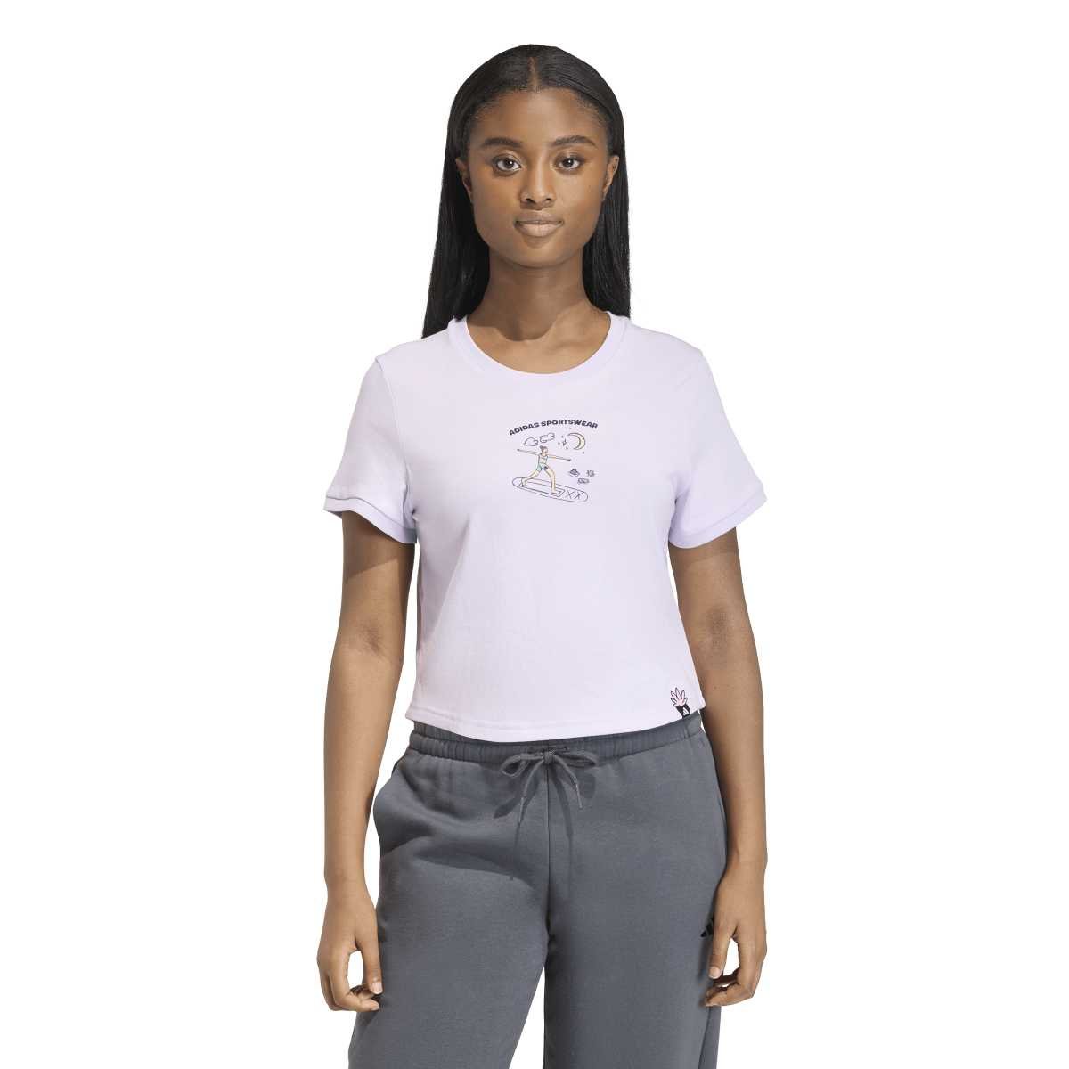 Playera Casual Adidas Manga Corta para Mujer image number null