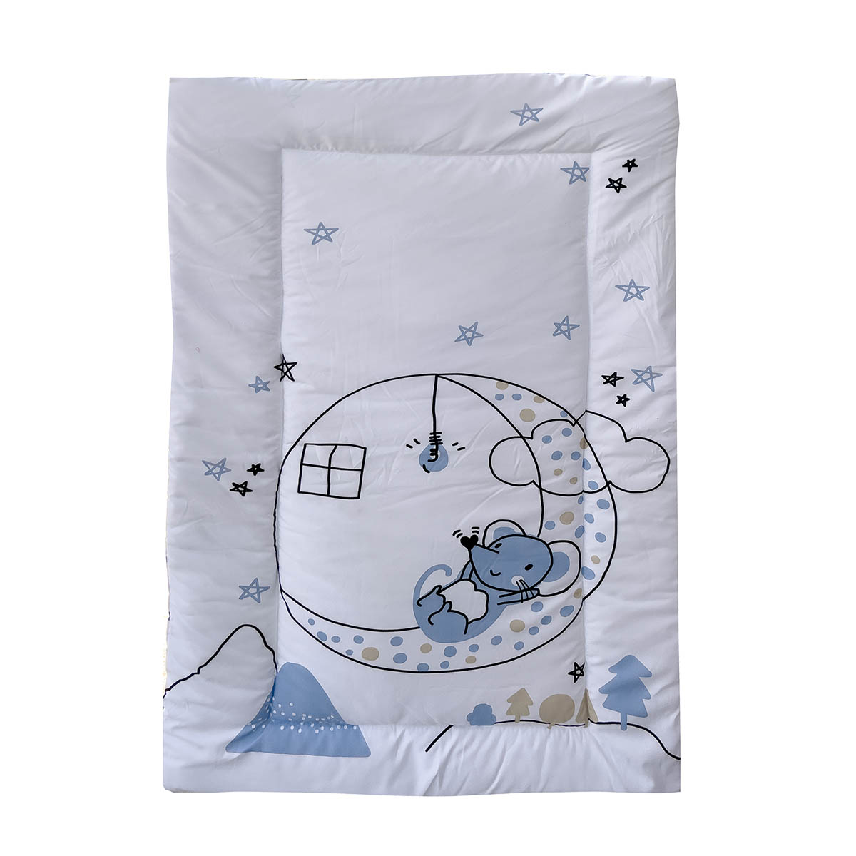 Juego de Cuna 70x130 Polo One By Inbed Color Az&uacute;l image number null