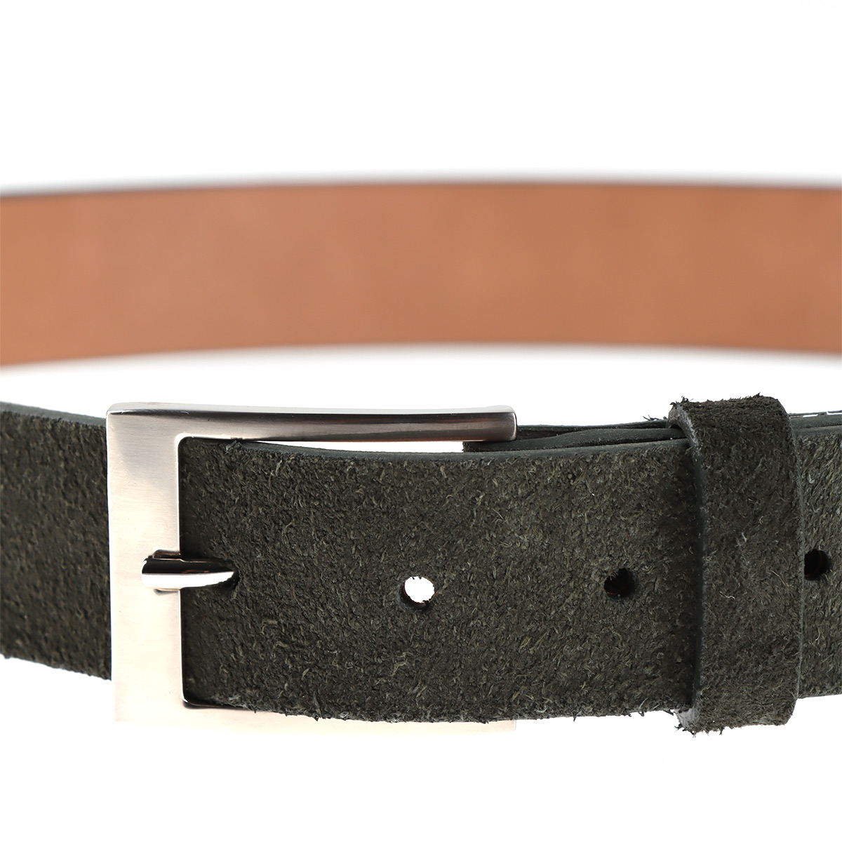 Cintur&oacute;n Gamuza Verde Oscuro Dockers para Hombre image number null