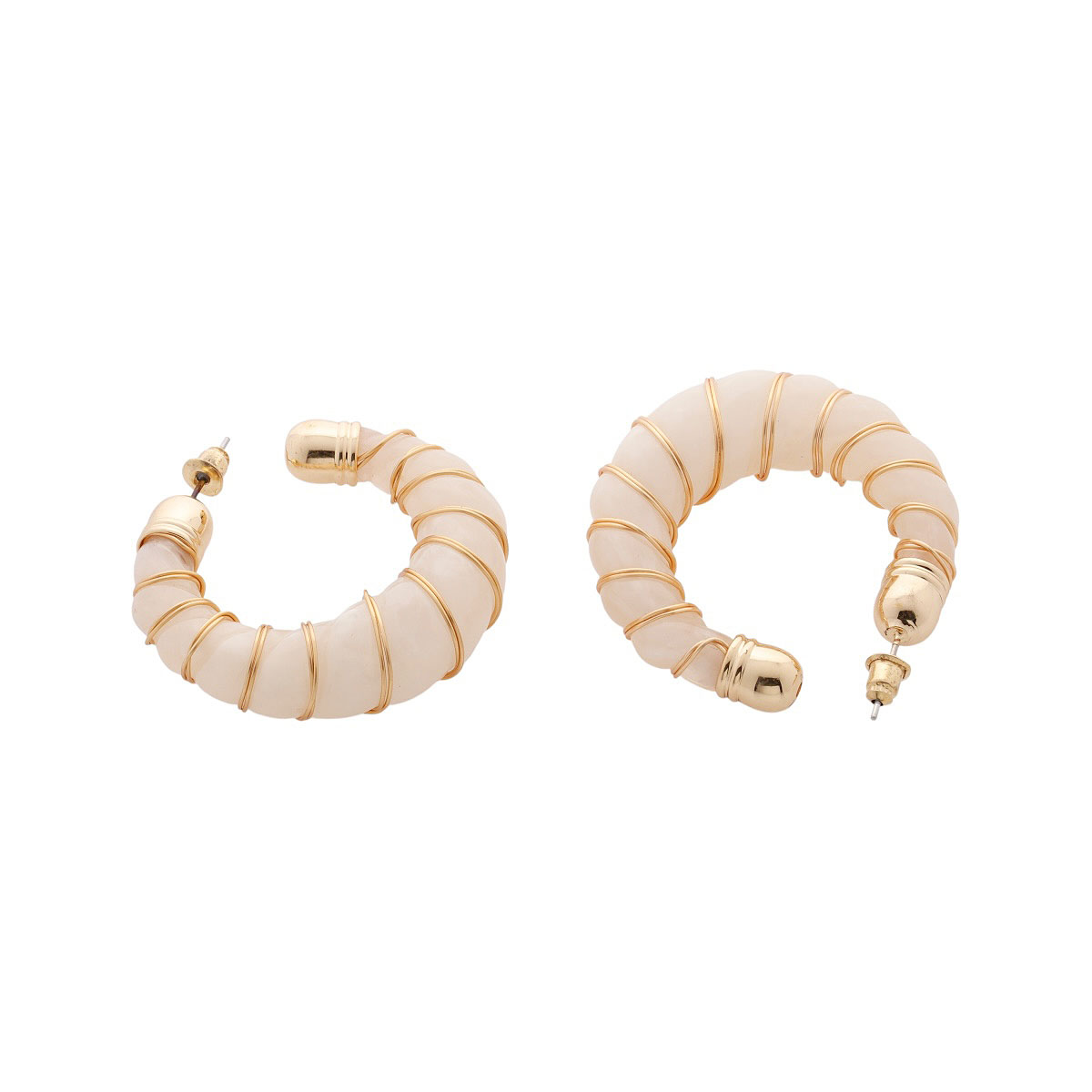 Aretes Arracada Blanca Lulu image number null