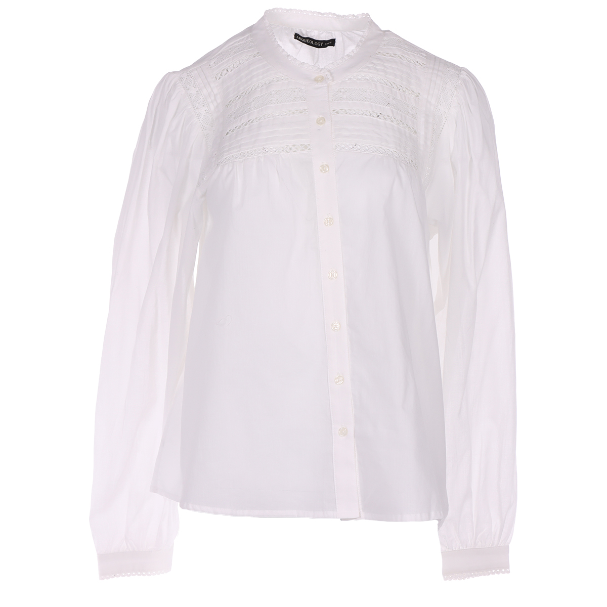 Blusa de Encaje y Manga Larga Arqueology para Mujer image number null
