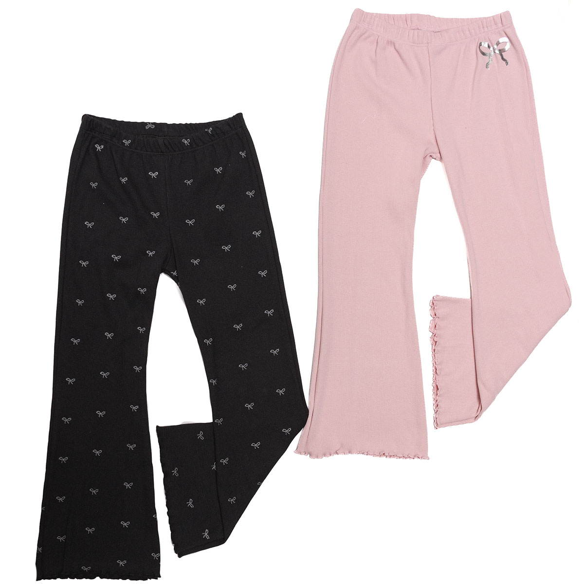 2 Pack Leggins Acampanados con Dise&ntilde;o Being 2 Nice para Ni&ntilde;a image number null
