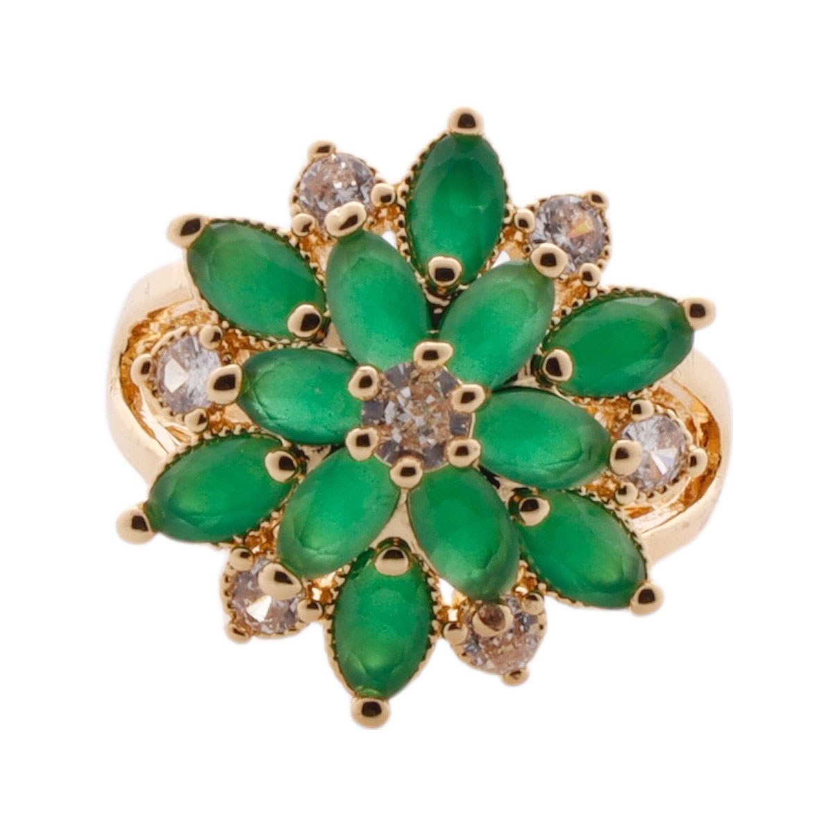 Anillo Flor Verde C2C image number null