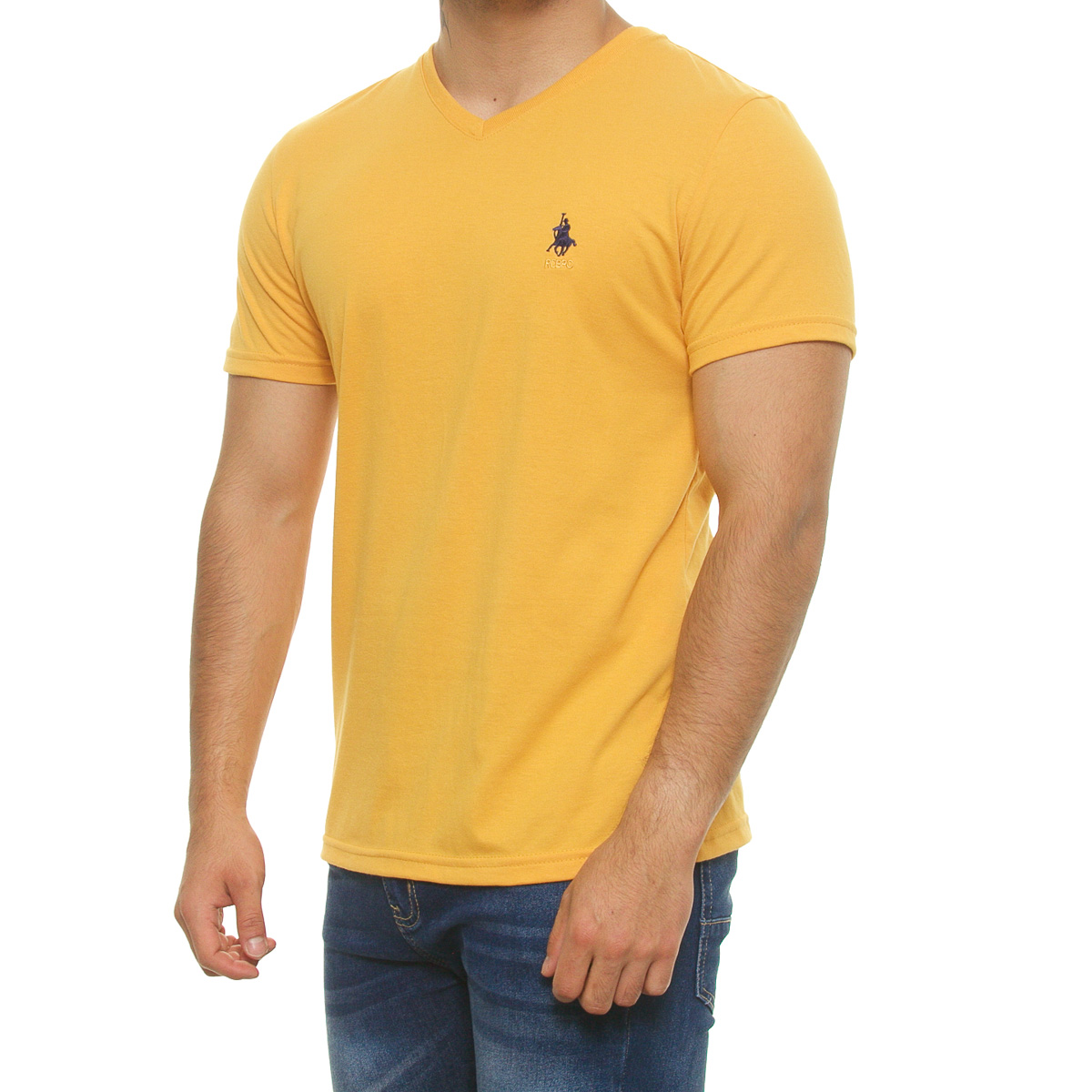 Playera cuello V manga corta para hombre POLO CLUB image number null