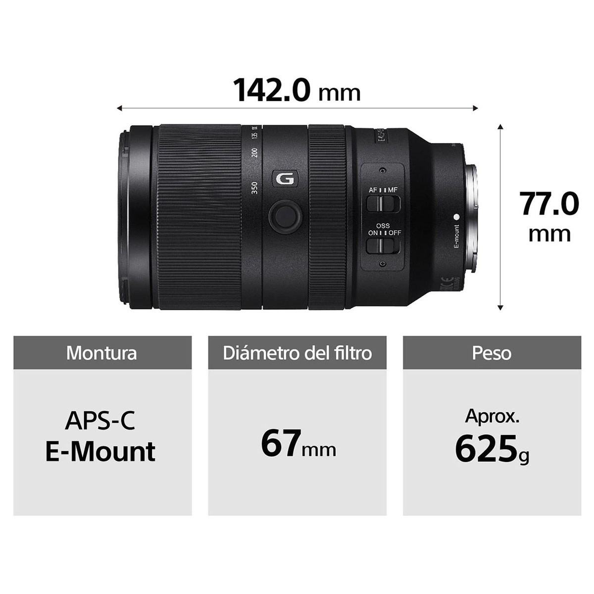 Lente Sony Fe 70-350 Mm F4.5-6.3 G Oss image number null