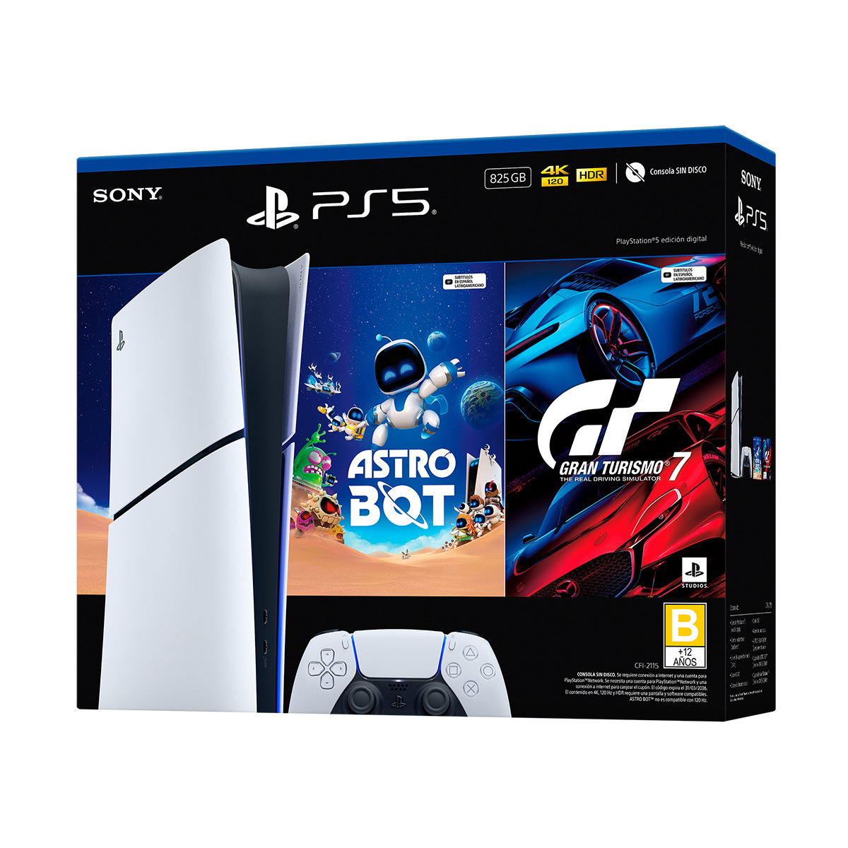 Kit Consola PlayStation&reg;5 Ed digital de 825GB: ASTROBOT y GranTurismo 7 image number null