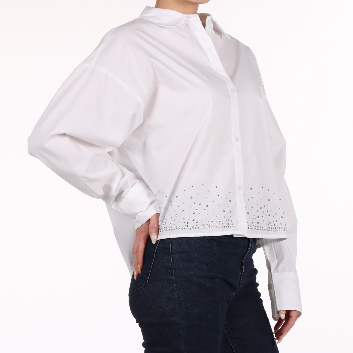 Blusa Piedras Elegante Manga Larga Lifestyler para Mujer image number null