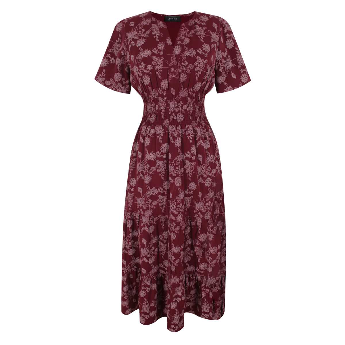 Vestido midi estampado mini floral para Mujer Petite JUST BY BASEL image number null