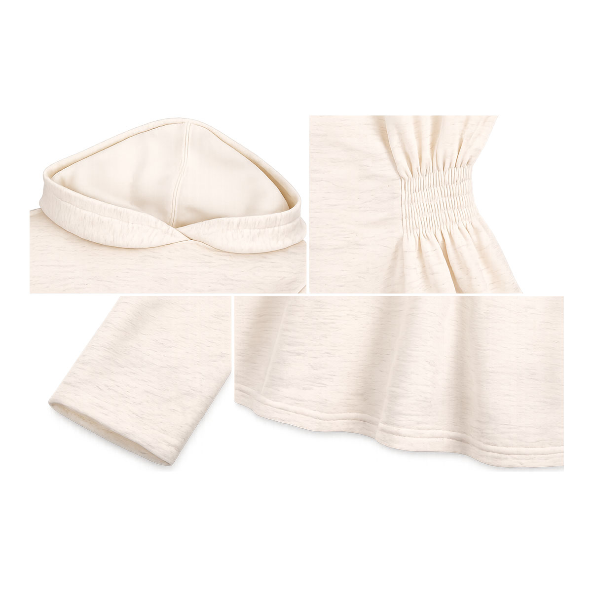 Sudadera Con Puntada Smock En Costados Doma Fashion Para Mujer Curvy image number null