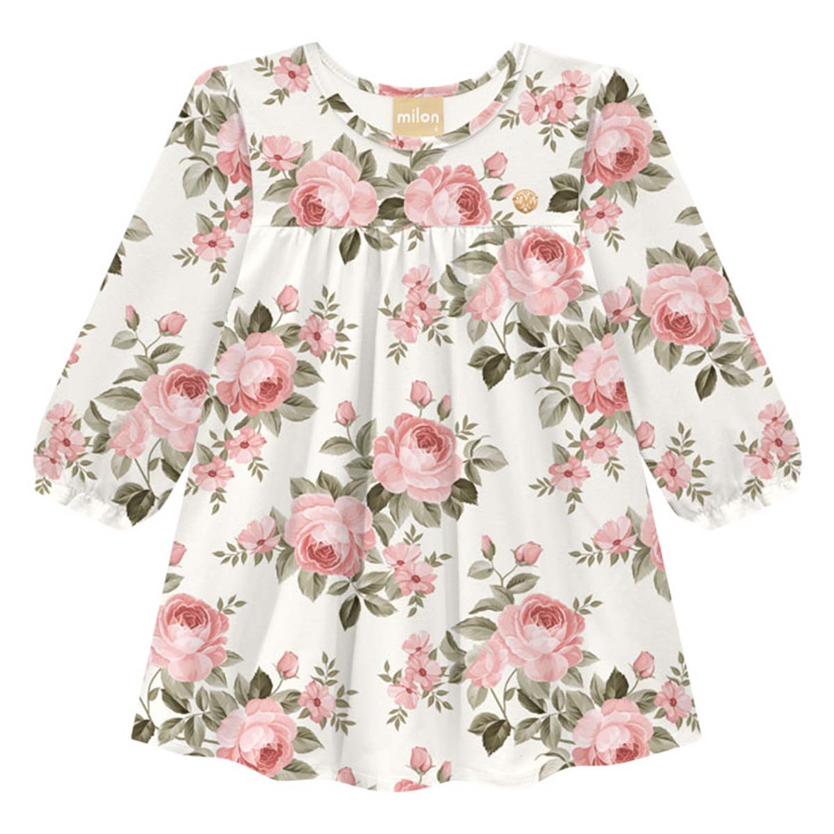Vestido Manga Larga Milon Floral para Beb&eacute; Ni&ntilde;a image number null