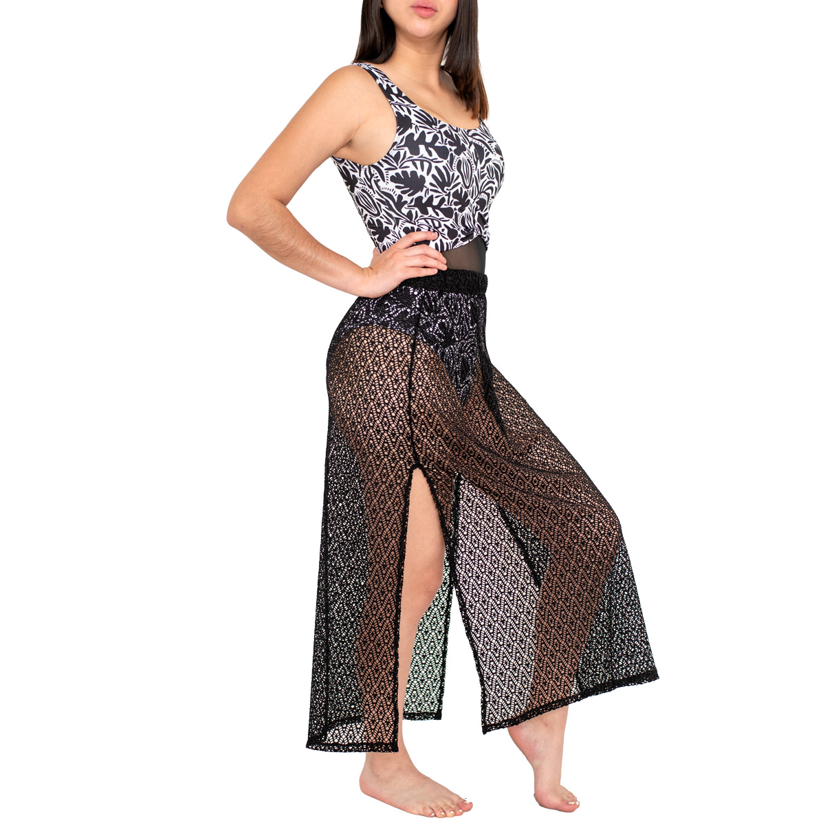 Traje De Ba&ntilde;o Completo Con Cutout Relax Beach Para Mujer image number null