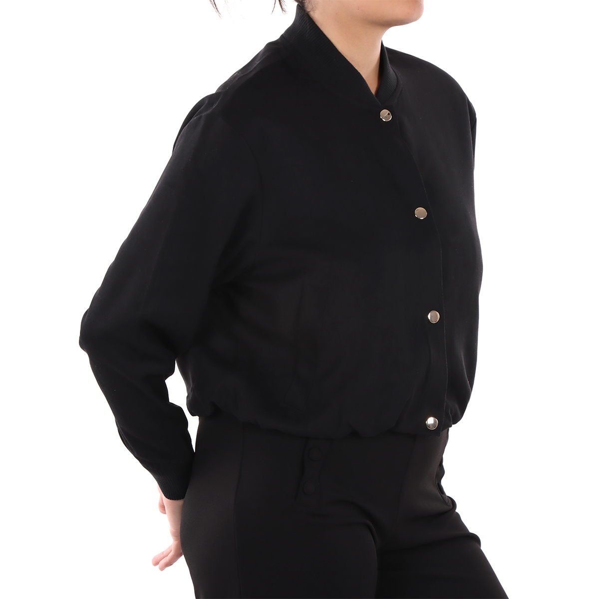 Chamarra Bomber con Botones Life Styler para Mujer image number null