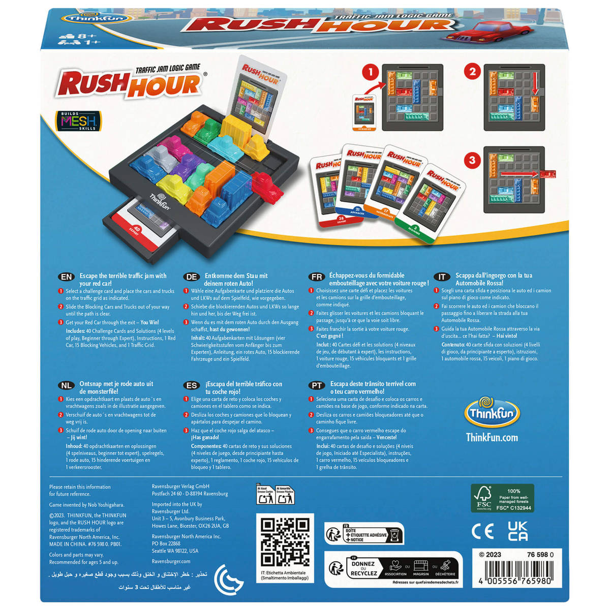 Juego Rush Hour De L&oacute;gica ThinkFun image number null