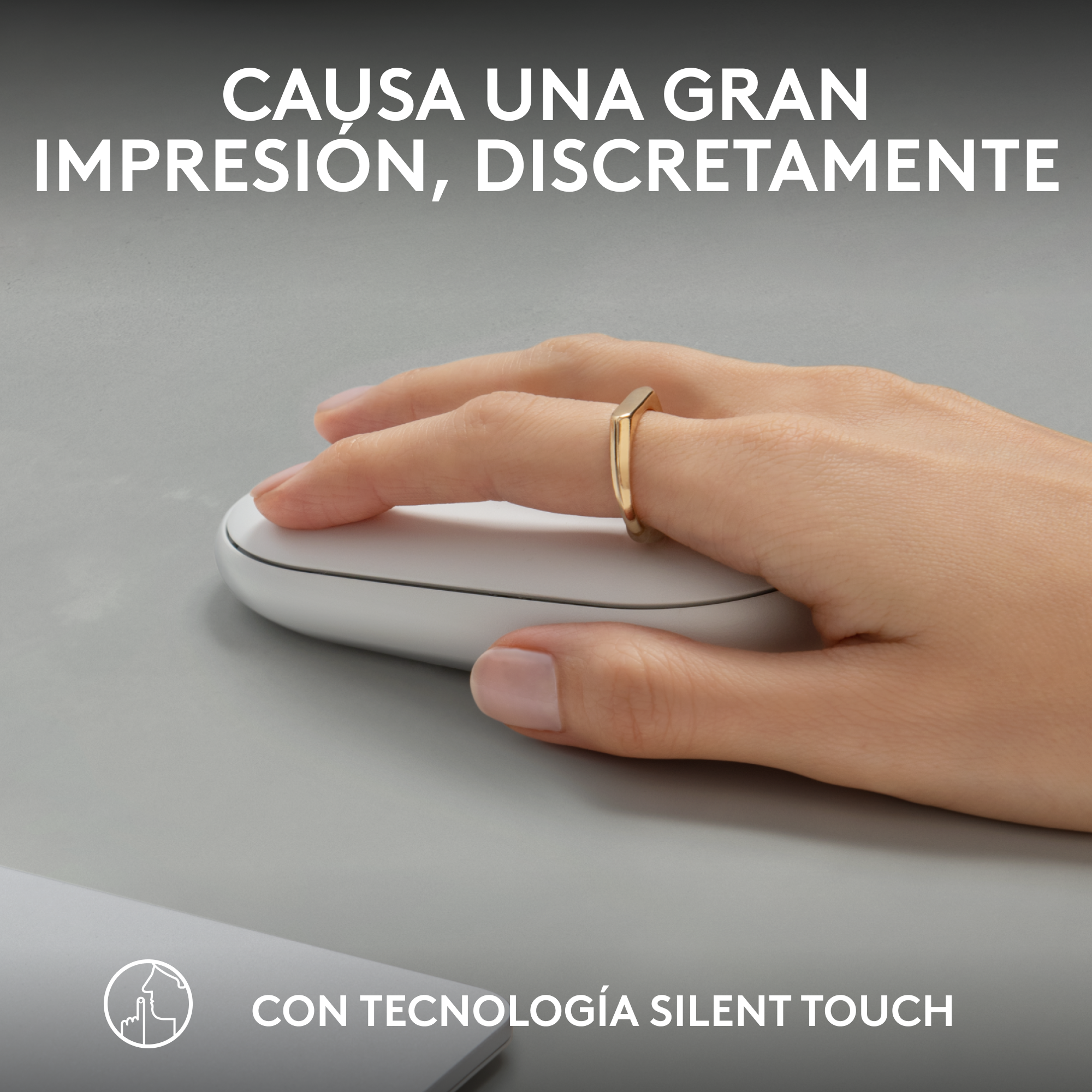 Mouse Inal&aacute;mbrico Pebble 2 M350s image number null