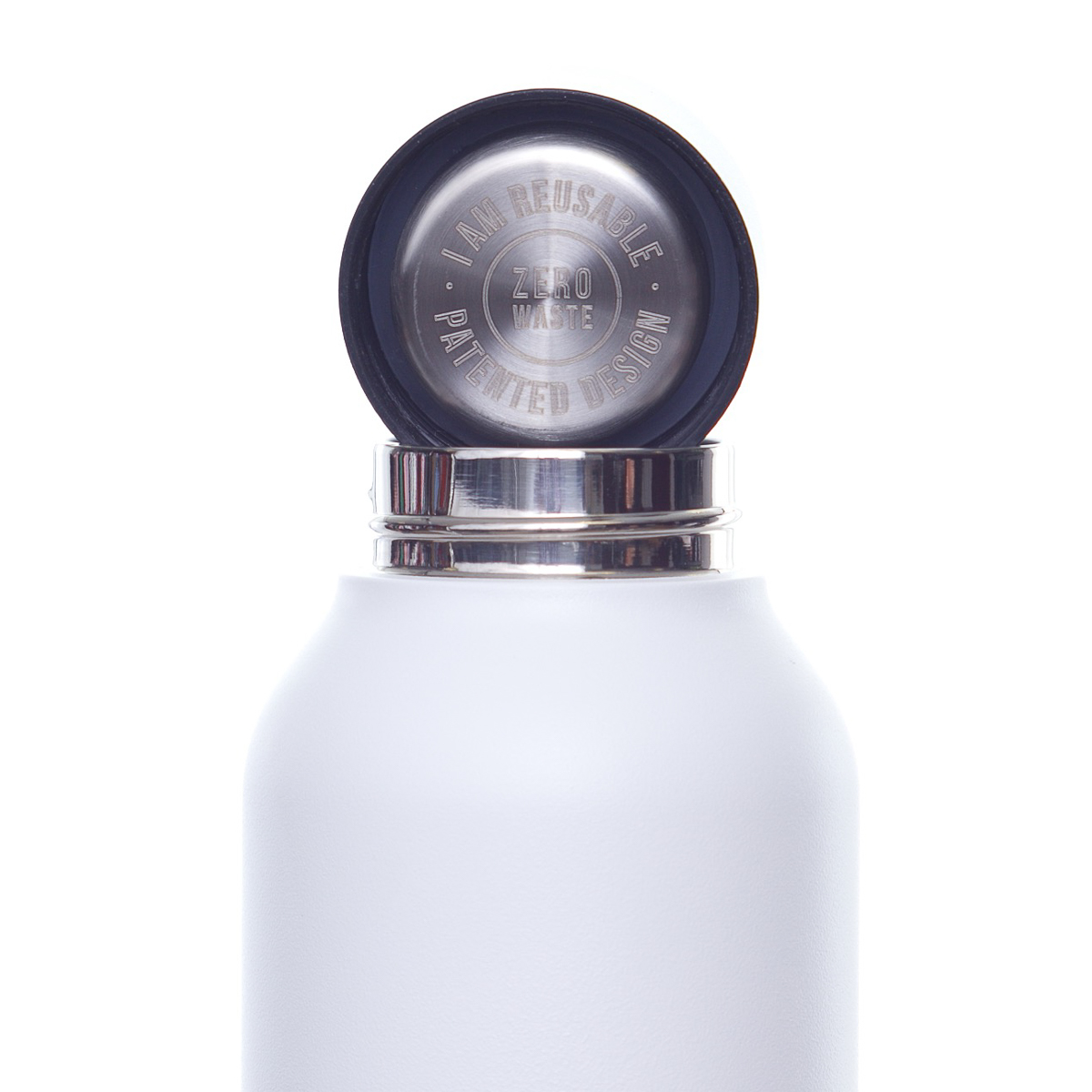Botella Acero Inox T&eacute;rmica Blanca 850 Ml Quokka image number null