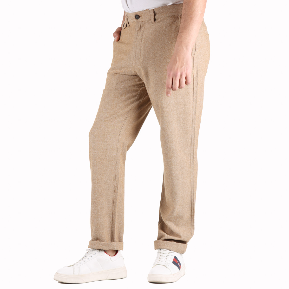 Pantal&oacute;n Lino Algod&oacute;n Regular Fit Casual J.opus Hombre image number null