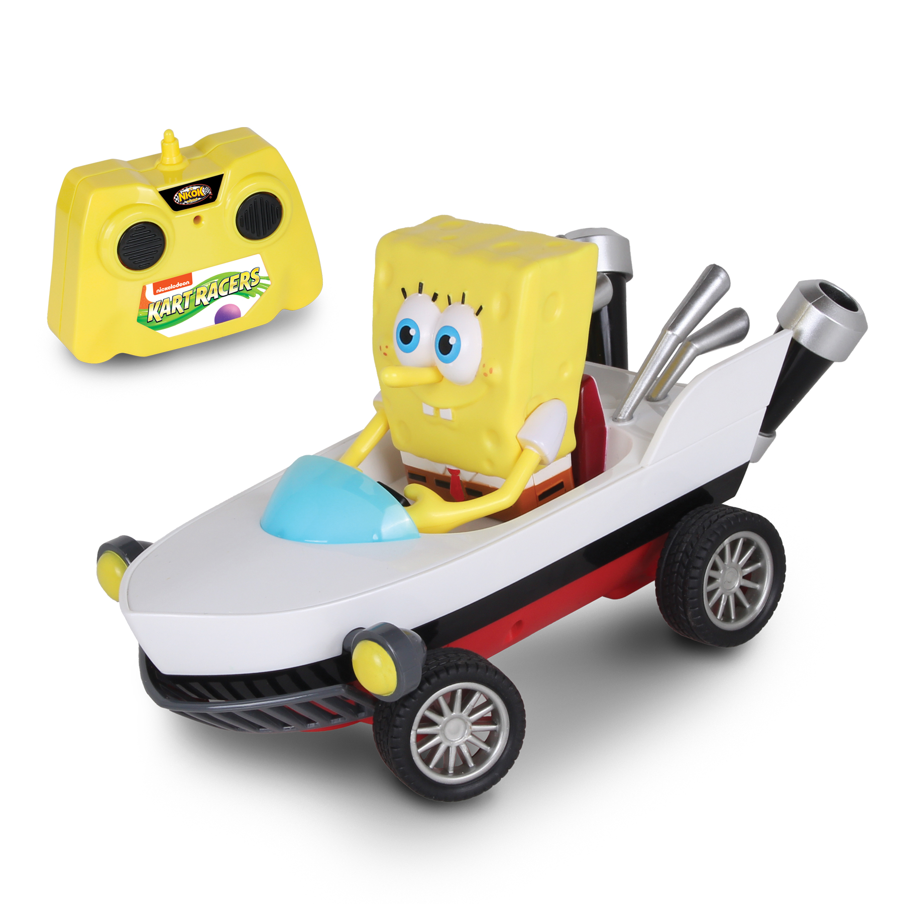 Vehiculo Radio Control Bob Esponja Bote de Carreras Luptoys image number null