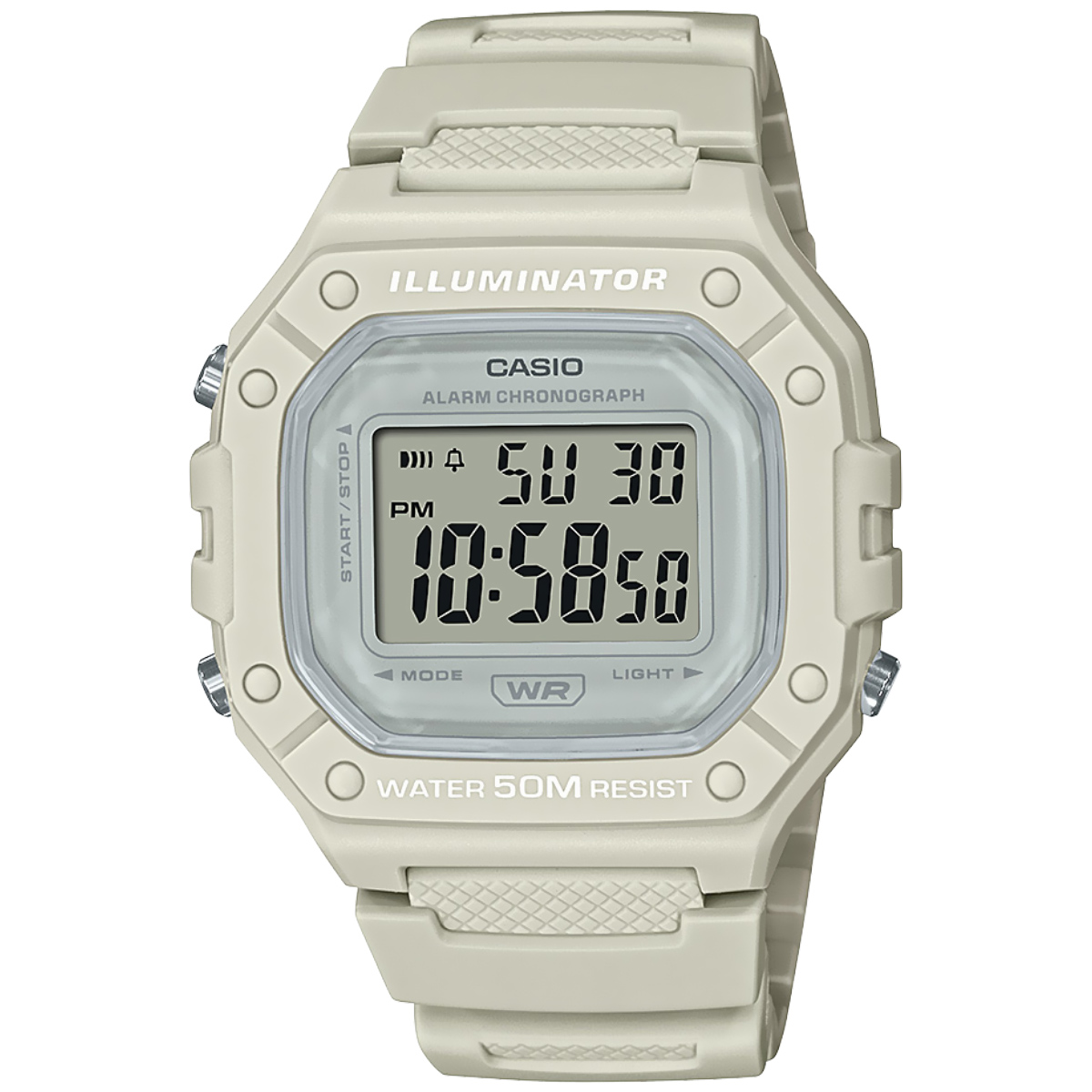Reloj Casio W-218HC-8AVCF Dama Blanco image number null