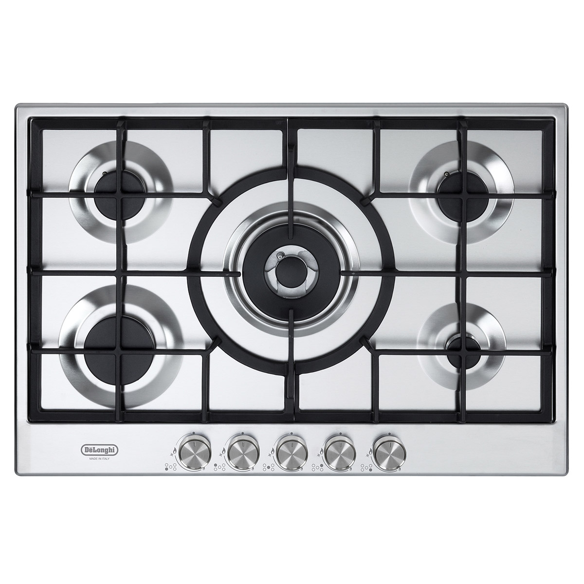 Parrilla a gas De&rsquo;Longhi Life 75 cm perillas metal cepillado y valvulas de seguridad image number null